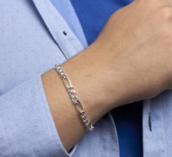 Alternative view of Silver men's bracelet