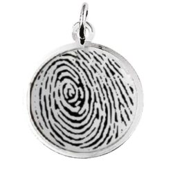 Silver Pendant Fingerprint