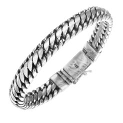 Solid Silver Men's Bracelet (10mm)