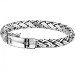 Alternative view of Solid Silver Men's Bracelet (8mm)