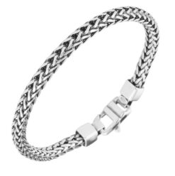 Silver men's bracelet
