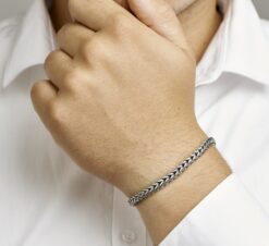 Alternative view of Silver men's bracelet