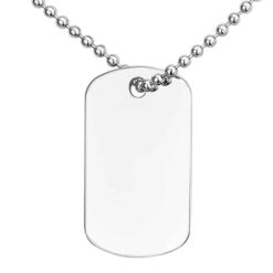 Silver Dogtag Pendant