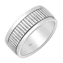 Silver men's ring
