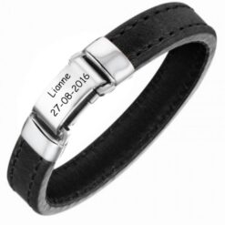 Leather Bracelet with Engraving