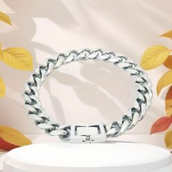 Alternative view of Stainless steel Bracelet 10 mm - 20 cm