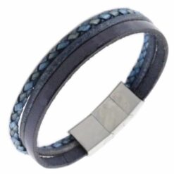 Alternative view of Men's Bracelet Leather Engraving