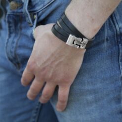 Leather wrap bracelet
