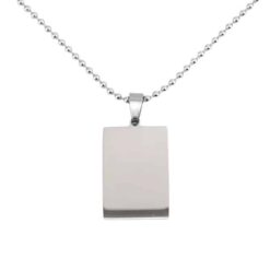 Alternative view of Engraving pendant with engraved photo incl. chain