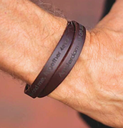 heren armband met tekst en naam
