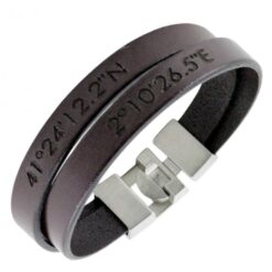 Leather Name Bracelet