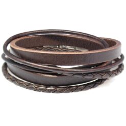 Alternative view of Leather wrap bracelet