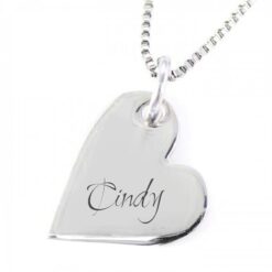 Heart Pendant with Engraving