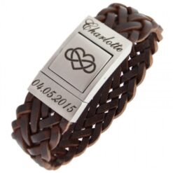 Leather Bracelet with Engraving