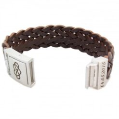 Alternative view of Leather Bracelet with Engraving