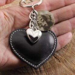 Alternative view of Keychain Heart with Photo Engraving