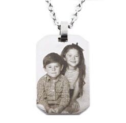 Chain with photo engraved
