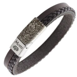 herenarmband met vingerafdruk