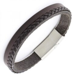Alternative view of Leather Bracelet with Fingerprint