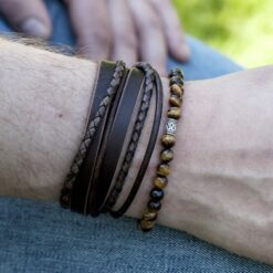 Leather wrap bracelet