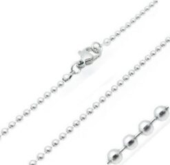 Stainless Steel Ball Necklace (∅2mm)