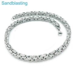 Men's steel king chain - matted