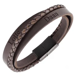 Leather Name Bracelet