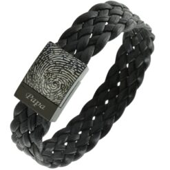 Nappa Bracelet with Fingerprint