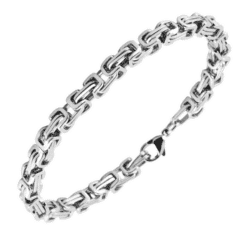 Steel king link bracelet 5 mm