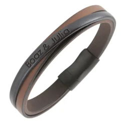Leather Name Bracelet