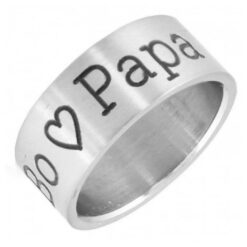 Stainless Steel Name Ring