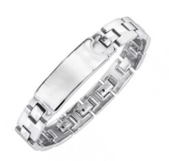 Alternative view of Engravable Stainless Steel Bracelet