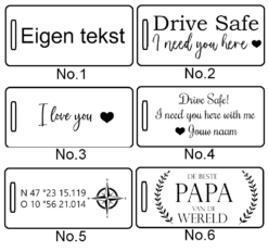 Alternative view of Key Ring with Laser Engraving