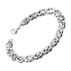 Steel king link bracelet