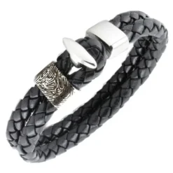 Herenarmband met vingerafdruk