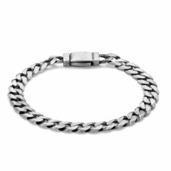 Silver men's bracelet