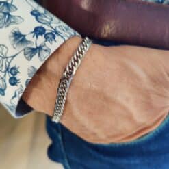 Alternative view of Stainless steel bracelet 8mm x 21cm