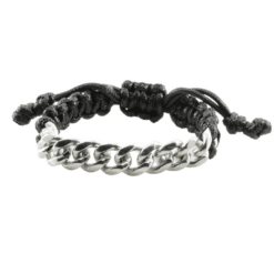 Alternative view of Adjustable bracelet with stainless steel