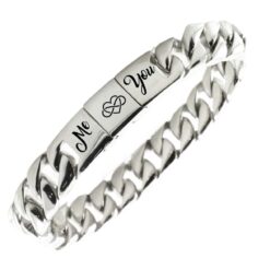 stoere herenarmband met graveren